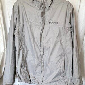 Columbia | Omni-Tech Light Gray Windbreaker Jacket | Size L